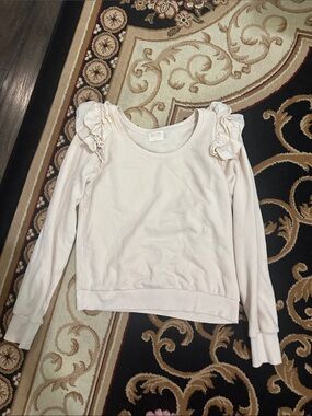 XS Nation Ltd ruffle sleeve sweatshirt